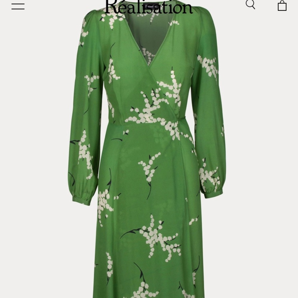 Réalisation par dress, size small, wrap dress
